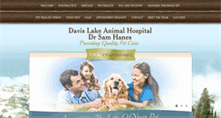 Desktop Screenshot of davislakeanimalhospital.com